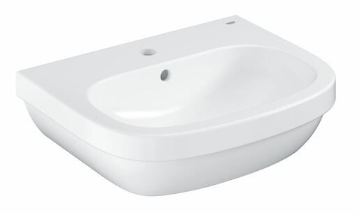 Umyvadlo Grohe Euro Ceramic 55x45 cm alpská bílá otvor pro baterii uprostřed 39336000 - Siko - koupelny - kuchyně
