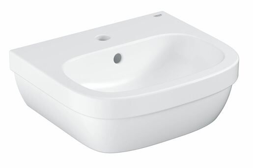 Umývátko Grohe Euro Ceramic 45x40 cm alpská bílá otvor pro baterii uprostřed 3932400H - Siko - koupelny - kuchyně