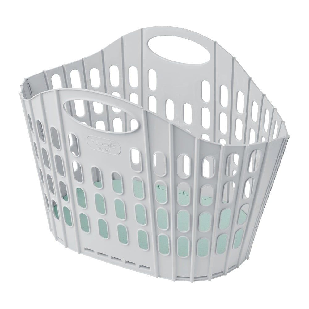 Šedo-zelený složitelný koš na prádlo Addis Flat Folding Laundry Basket - Bonami.cz