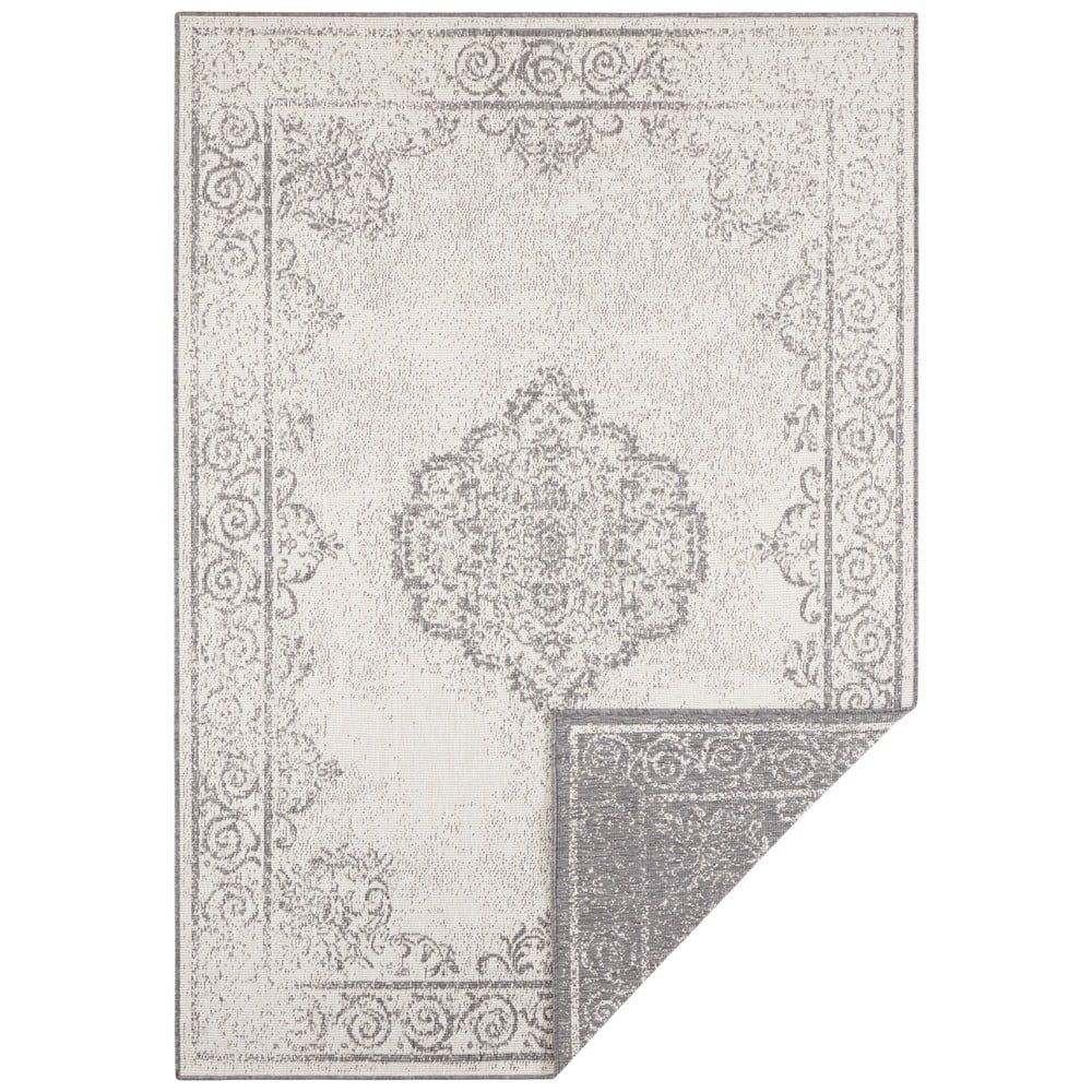 NORTHRUGS - Hanse Home koberce Kusový koberec Twin Supreme 103868 Cebu Black/Cream – na ven i na doma - 80x150 cm - Mujkoberec.cz