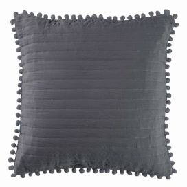 Douceur d\'intérieur Povlak na polštář DORINETTE, 45 x 45 cm, tmavá šedá