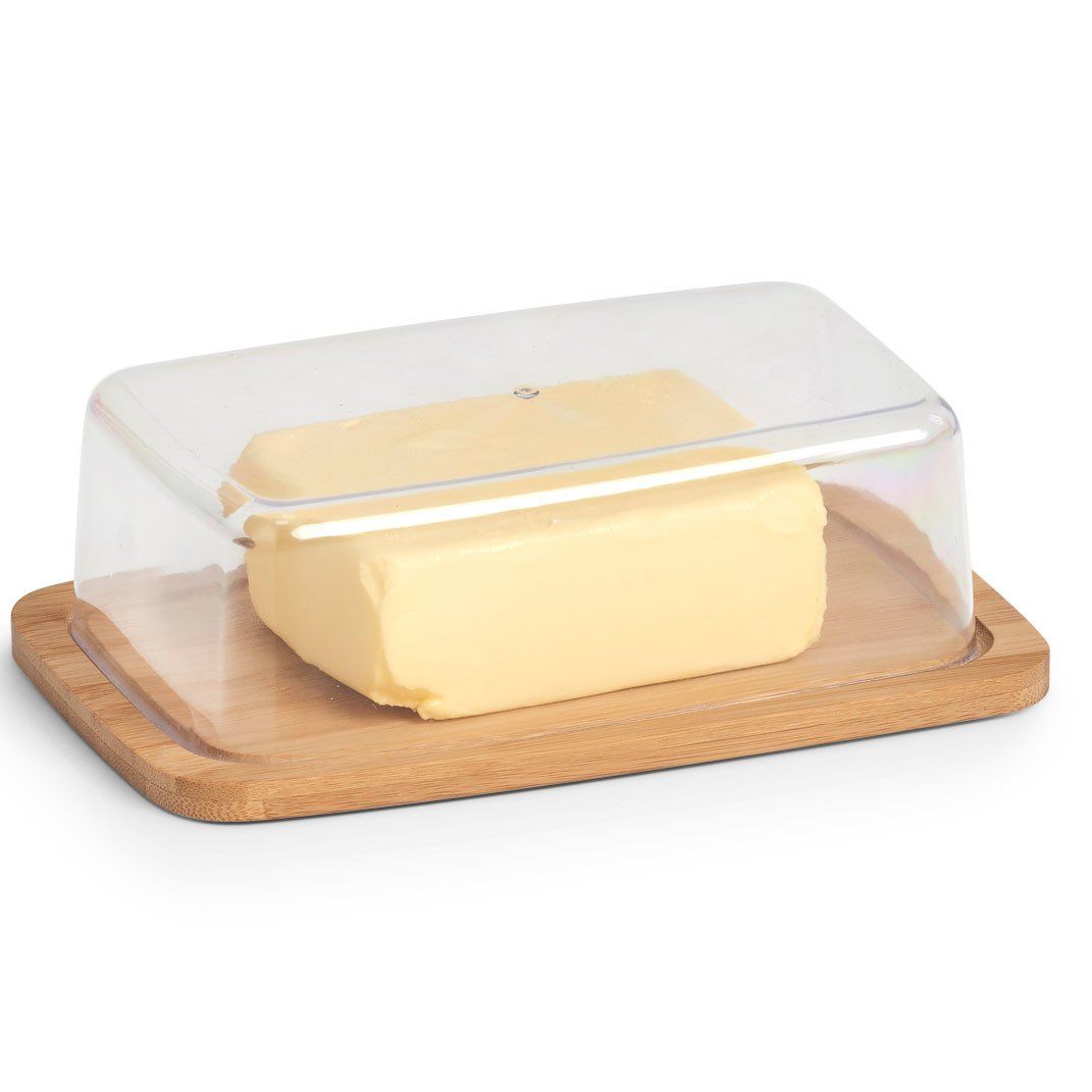 Dóza na máslo s bamusovou deskou, 19 x 12 cm, ZELLER - EMAKO.CZ s.r.o.
