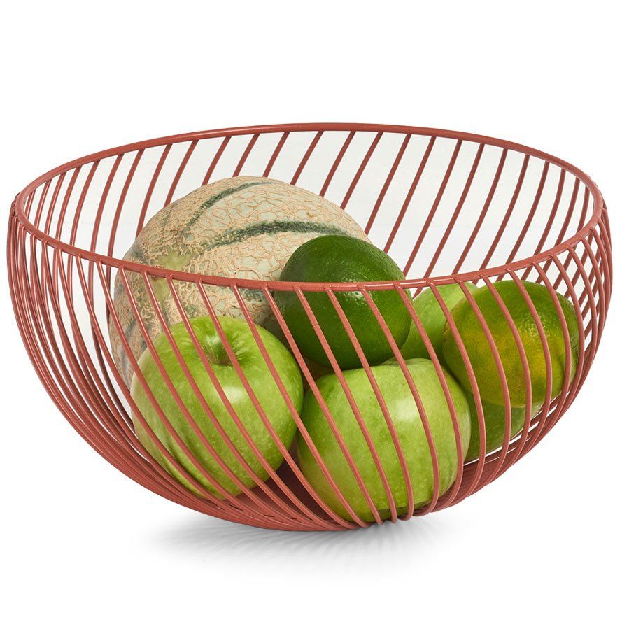 Kulatý košík na ovoce, O 26,5 cm, červený , ZELLER - EMAKO.CZ s.r.o.