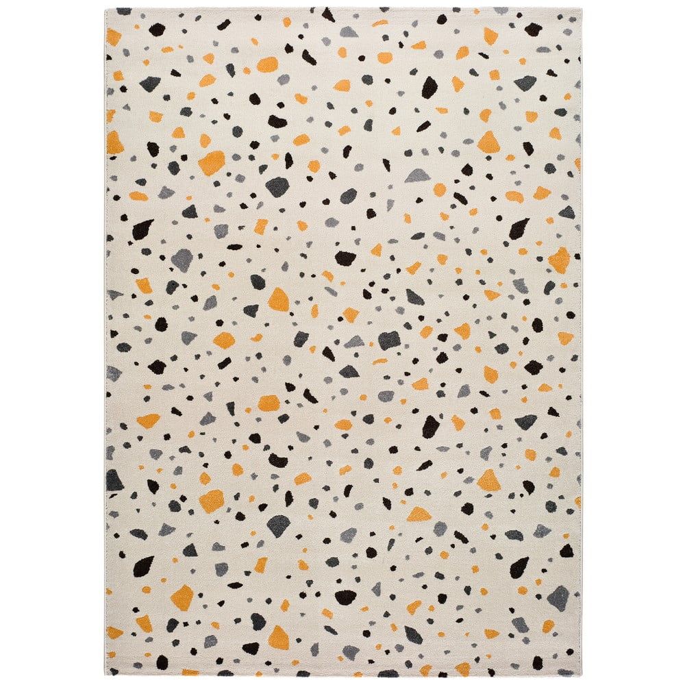 Bílý koberec Universal Adra Punto, 57 x 110 cm - Bonami.cz