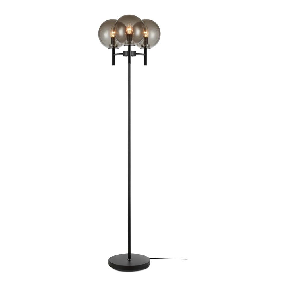Černá volně stojící lampa v černé barvě Markslöjd Crown Floor 3L, výška 1,47 cm - Bonami.cz