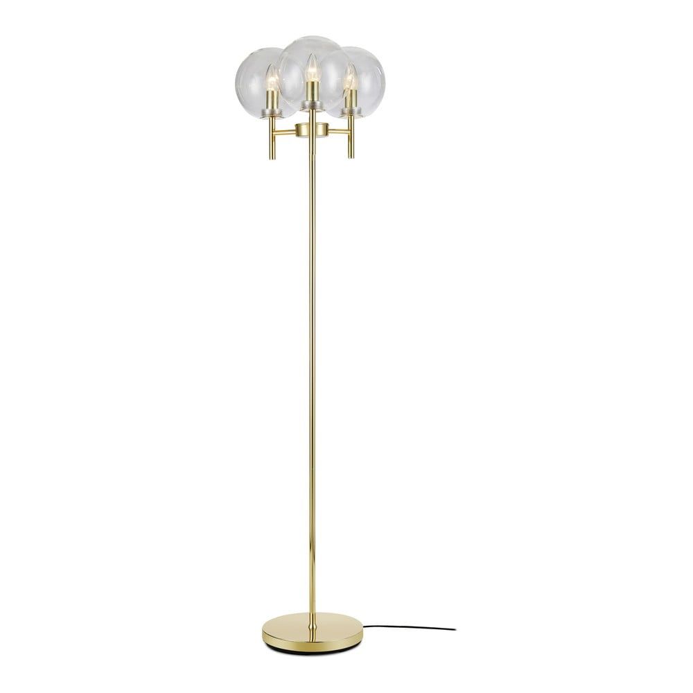 Volně stojící lampa ve zlaté barvě Markslöjd Crown Floor 3L, výška 1,47 cm - alza.cz