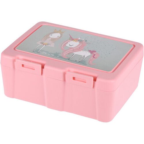 Lunch box s příborem, 13,5 x 18 x 7,5 cm, růžová - 4home.cz