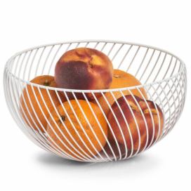 Kulatý košík na ovoce, O 26,5 cm, bílý , ZELLER