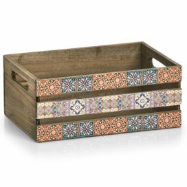 Dekorativní dřevěná krabice MOSAIC, 32 x 22 x 13,5 cm, ZELLER