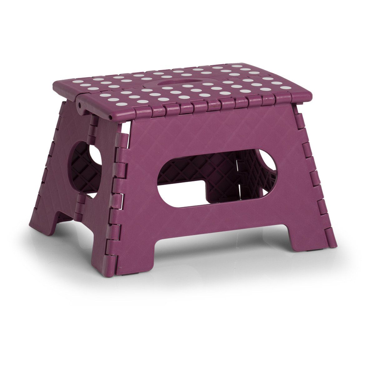Protiskluzová skládací stolička, fialová, 35 x 28 x 22 cm, ZELLER - EDAXO.CZ s.r.o.