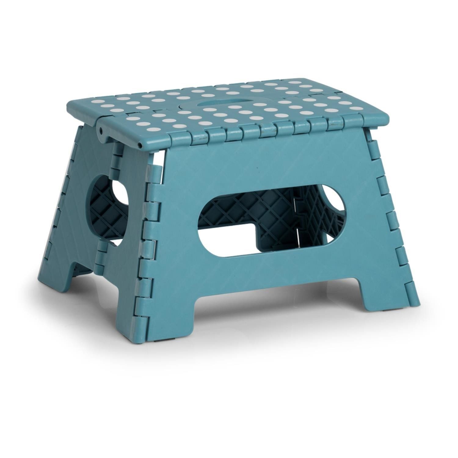 Protiskluzová skládací stolička, modrozelená, 35 x 28 x 22 cm, ZELLER - EMAKO.CZ s.r.o.