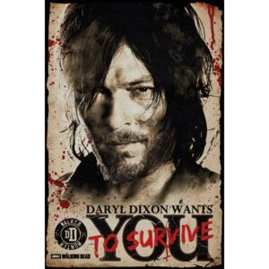 Plakát, Obraz - The Walking Dead - Daryl Needs You, (61 x 91,5 cm) - Favi.cz