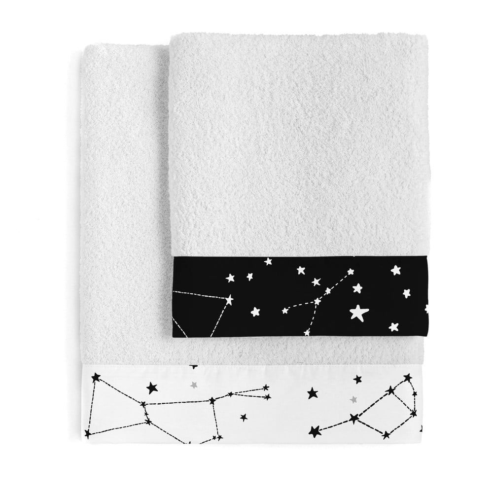 Sada 2 bavlněných ručníků Blanc Constellation - Bonami.cz