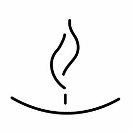  Svíčka - symbol Hygge - samolepící nápis na stěnu 