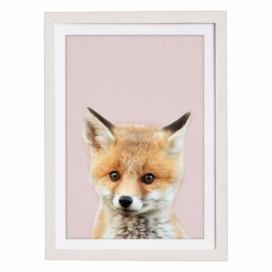 Nástěnný obraz v rámu Querido Bestiario Baby Fox, 30 x 40 cm Bonami.cz