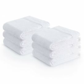 Sada bavlněných ručníků Zender POIS 50x100 cm 500g/m2 bílá, velikost 50x100