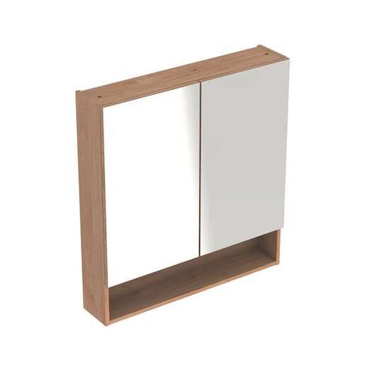 Zrcadlová skříňka Geberit Selnova 78,8x85 cm lamino ořech hickory světlý 501.271.00.1 - Siko - koupelny - kuchyně