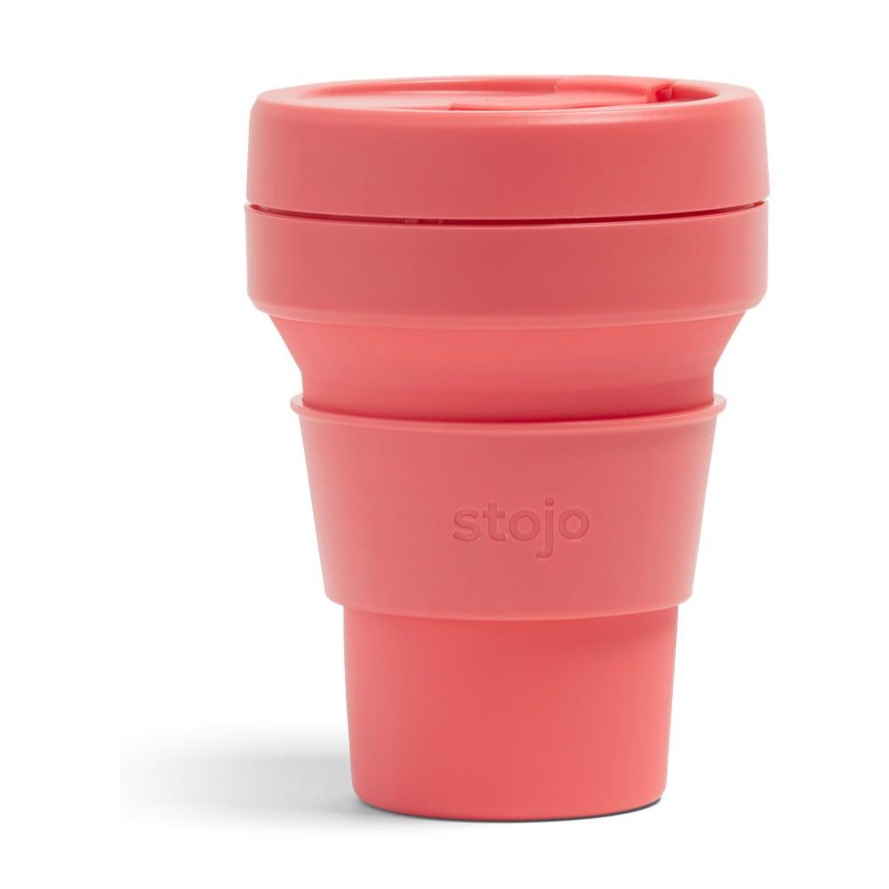 Růžový skládací hrnek Stojo Pocket Cup Coral, 355 ml - Bonami.cz