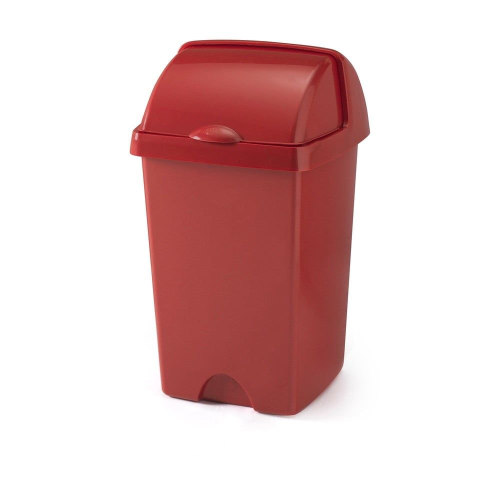Větší červený odpadkový koš Addis Roll Top, 31 x 30 x 52,5 cm - Bonami.cz