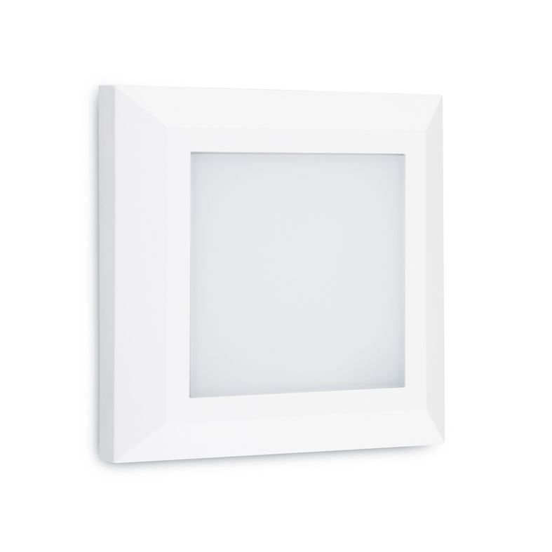 ACA DECOR Venkovní nástěnné LED svítidlo SLIM White 3W/230V/3000K/200Lm/110°/IP65/čtverec bílé - STERIXretro