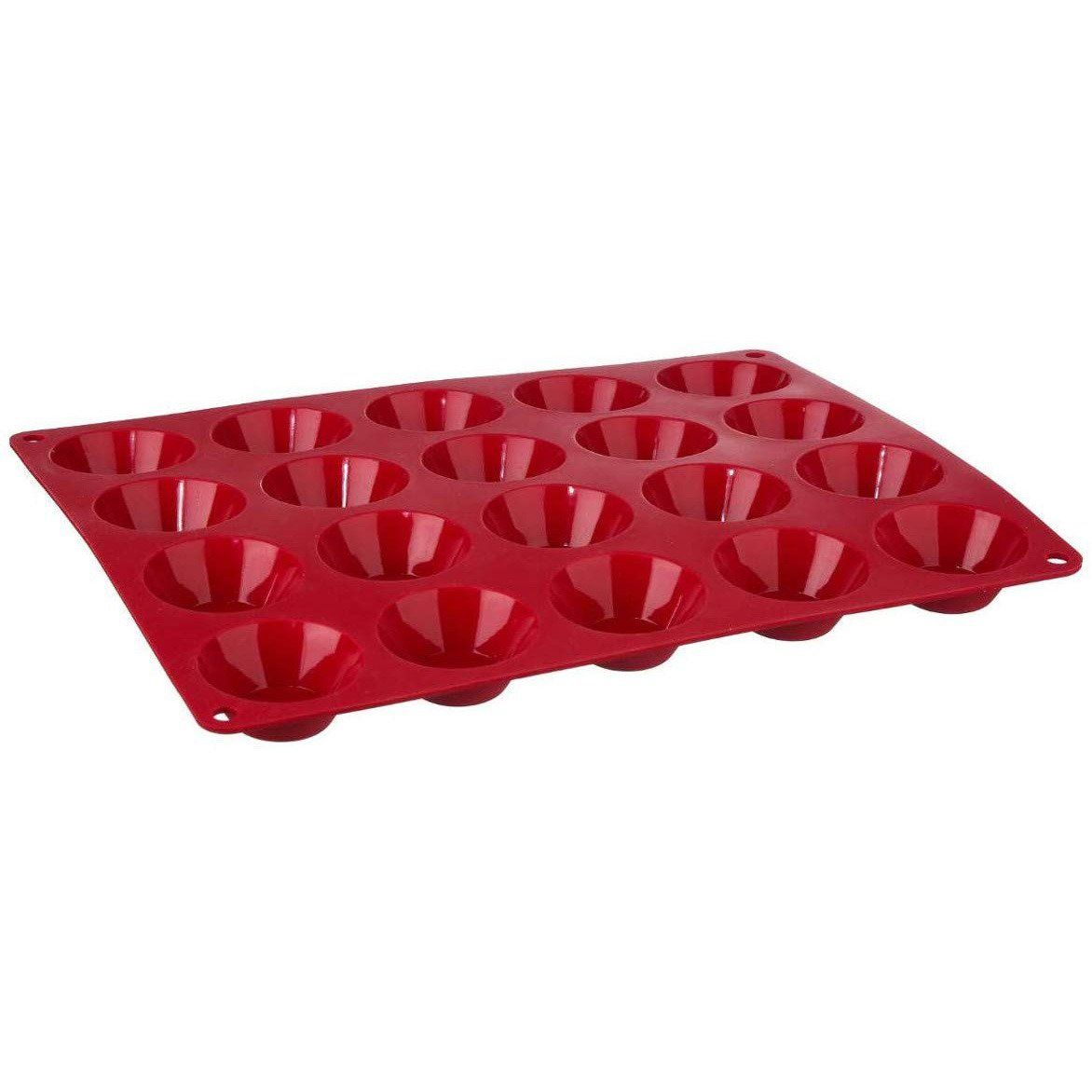 Secret de Gourmet Silikonový tvar pro 20 pralinek, 30 x 30 cm, červený - EDAXO.CZ s.r.o.