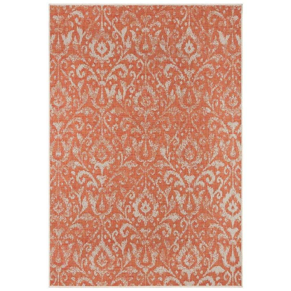Oranžovo-béžový venkovní koberec NORTHRUGS Hatta, 160 x 230 cm - Bonami.cz