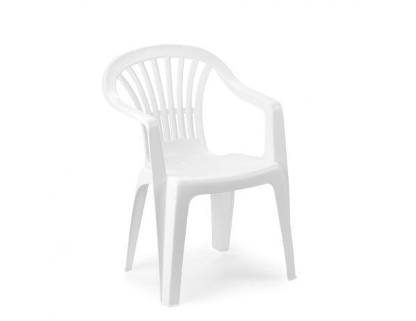 Plastová zahradní židle Altea bílá - FORLIVING