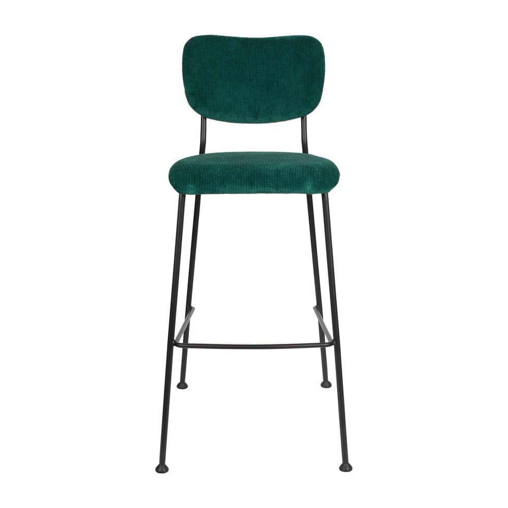 Tmavě zelené barové židle v sadě 2 ks 102 cm Benson – Zuiver - Bonami.cz