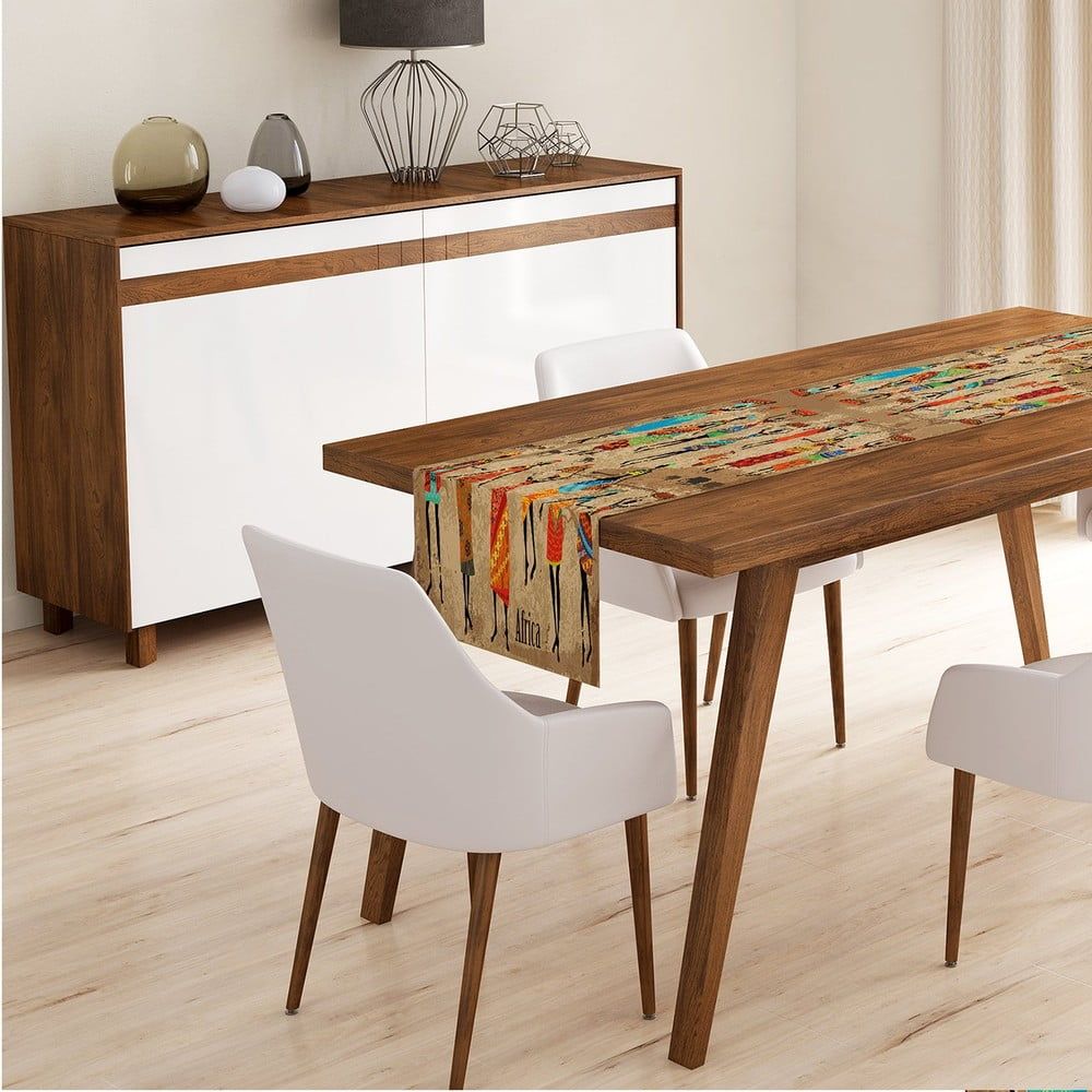 Běhoun na stůl Minimalist Cushion Covers Colorful White Zigzag, 45 x 140 cm - Bonami.cz