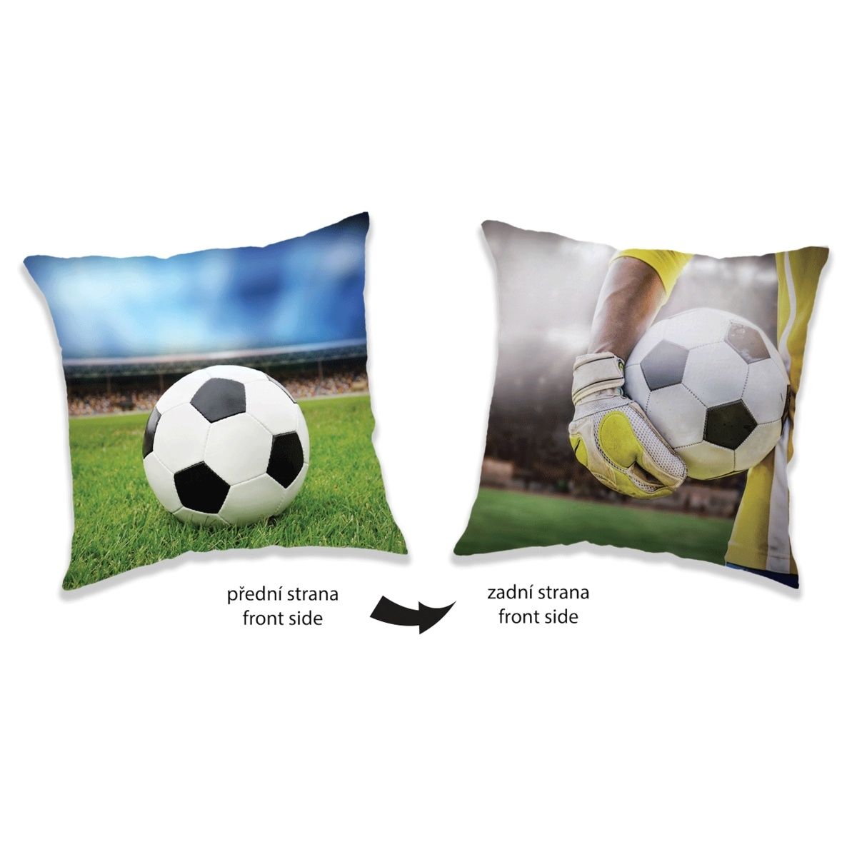 Jerry Fabrics Polštářek Fotbal, 40 x 40 cm - 4home.cz