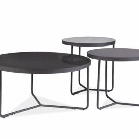 Konferenční stolek ARTEMIDA šedý+Černý / Černý (Komplet)