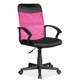 Židle kancelářská Q702 růžový/Černý