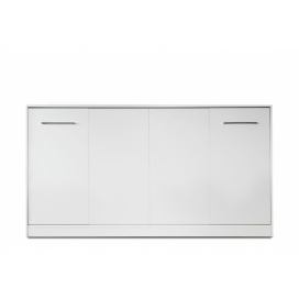Sklápěcí postel horizontální 90x200 Basic New Elegance Bílý mat