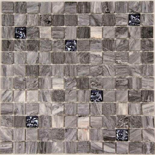 Mozaika Mosavit Cloudy gris 30x30 cm mat / lesk CLOUDYGRDROPS (bal.1,000 m2) - Siko - koupelny - kuchyně