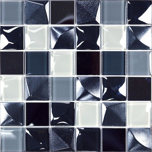 Skleněná mozaika Mosavit Kubic gris 30x30 cm mat / lesk KUBICGR, 1ks - Siko - koupelny - kuchyně