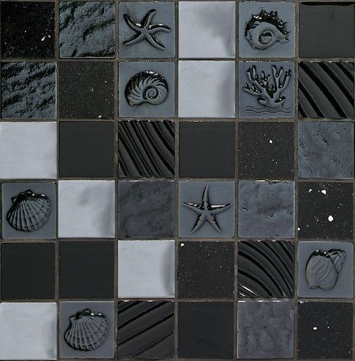 Skleněná mozaika Mosavit Marina negro 30x30 cm mat / lesk MARINANE, 1ks - Siko - koupelny - kuchyně