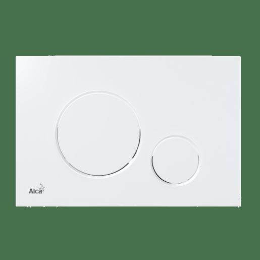 Ovládací tlačítko Alca plast bílá lesk M670 - Siko - koupelny - kuchyně