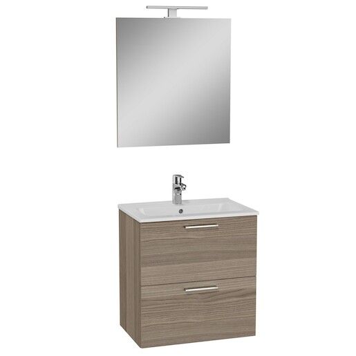 Koupelnová sestava  s umyvadlem zrcadlem a osvětlením VitrA Mia 59x61x39,5 cm cordoba MIASET60C - Siko - koupelny - kuchyně