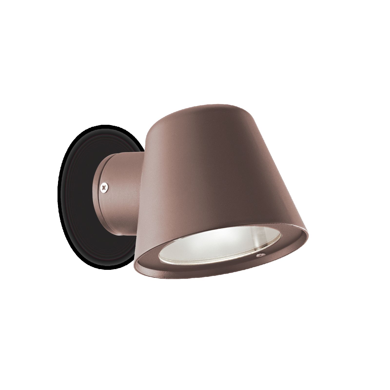 Ideal Lux 213095 zahradní nástěnná lampa Gas 1x28W | GU10 | IP43 - kávová - Dekolamp s.r.o.