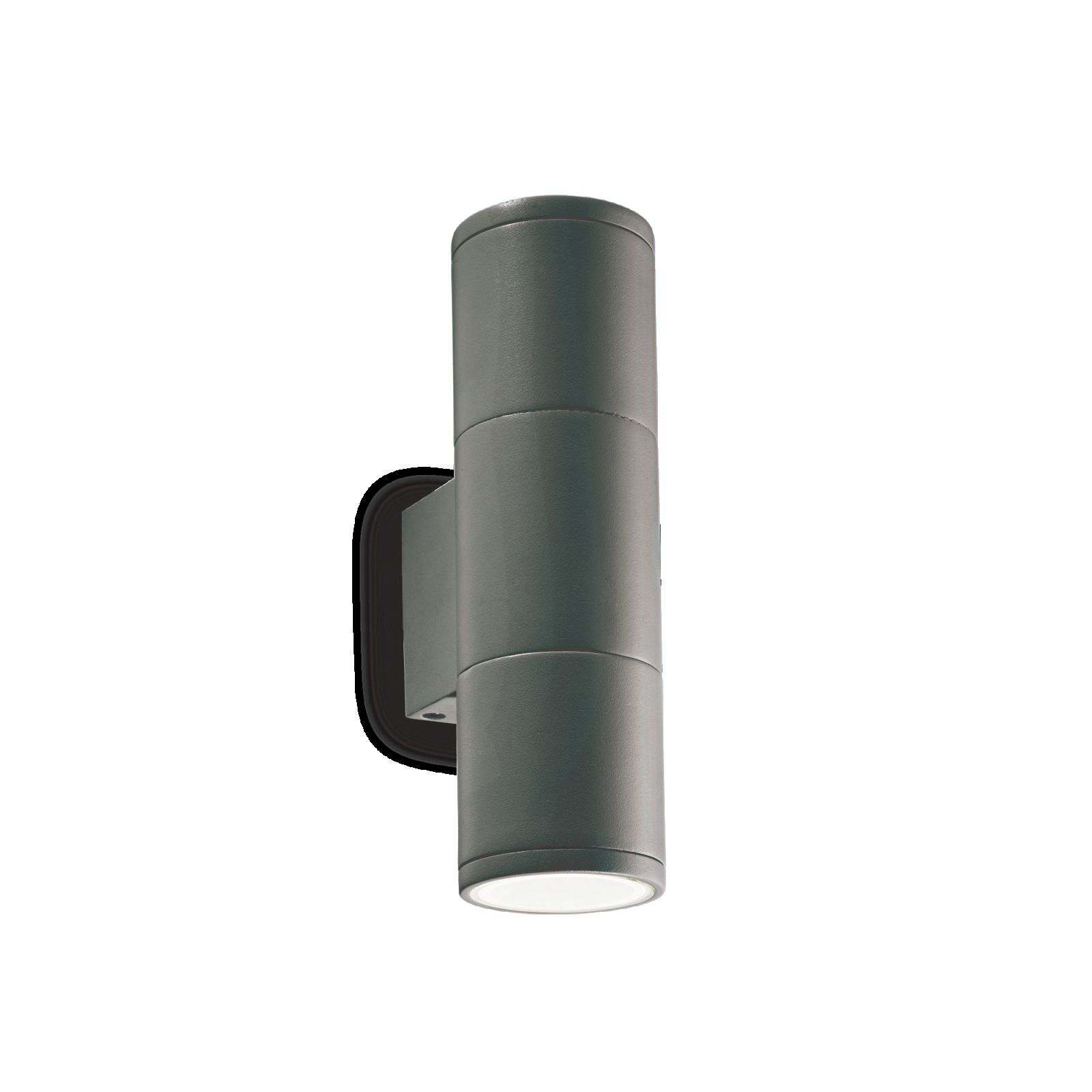 Ideal Lux 236841 venkovní bodová nástěnná lampa Gun 2x35W | GU10 | IP44 - antracit - Dekolamp s.r.o.