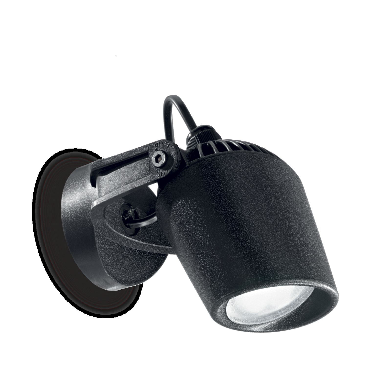 Ideal Lux 247182 venkovní nástěnná lampa Minitommy 1x6W | GU10 | IP66 - černá - Dekolamp s.r.o.