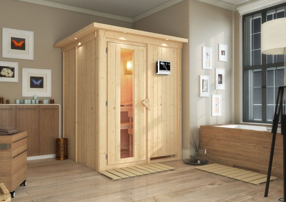 Interiérová finská sauna 151 x 151 cm Dekorhome - DEKORHOME.CZ