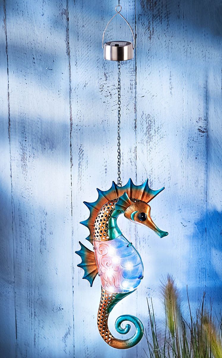 Závěsná solární dekorace Mořský koník - Velký Košík