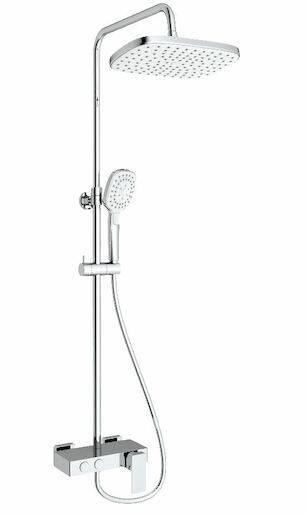 Sprchový systém SAT s pákovou baterií bílá/chrom SATSSPHP - Siko - koupelny - kuchyně