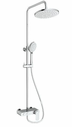 Sprchový systém SAT s pákovou baterií bílá/chrom SATSSPKP - Siko - koupelny - kuchyně