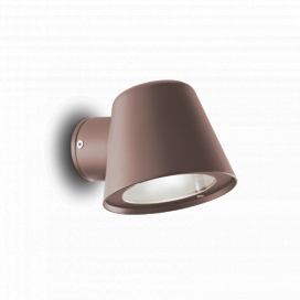Ideal Lux 213095 zahradní nástěnná lampa Gas 1x28W | GU10 | IP43 - kávová