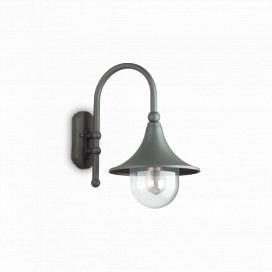 Ideal Lux 246819 zahradní nástěnná lampa Cima 1x60W | E27 | IP43 - antracit
