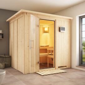 Interiérová finská sauna 196 x 170 cm Dekorhome