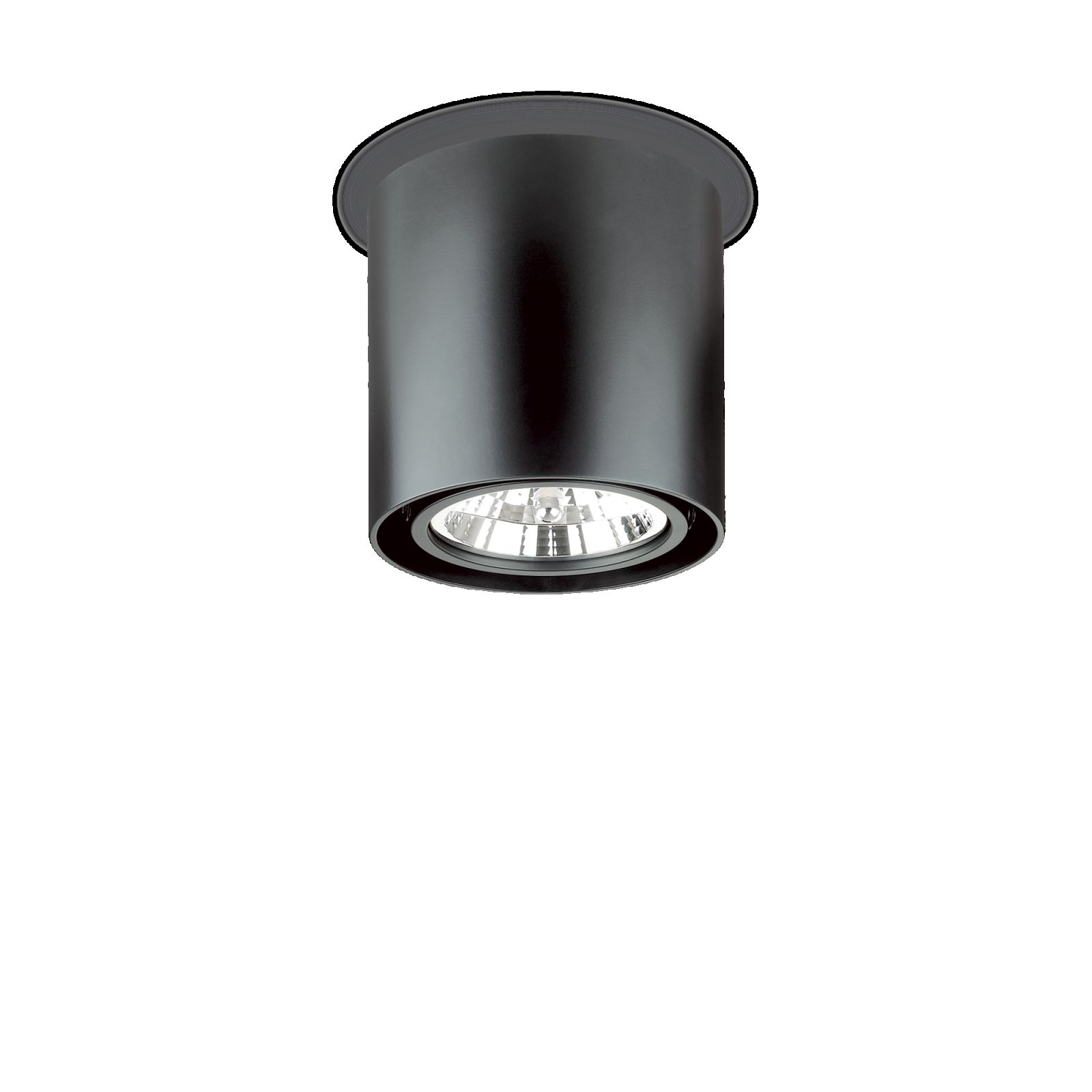 Ideal Lux 243450 přisazené stropní svítidlo Mood 1x50W | GU10 - černé - Dekolamp s.r.o.