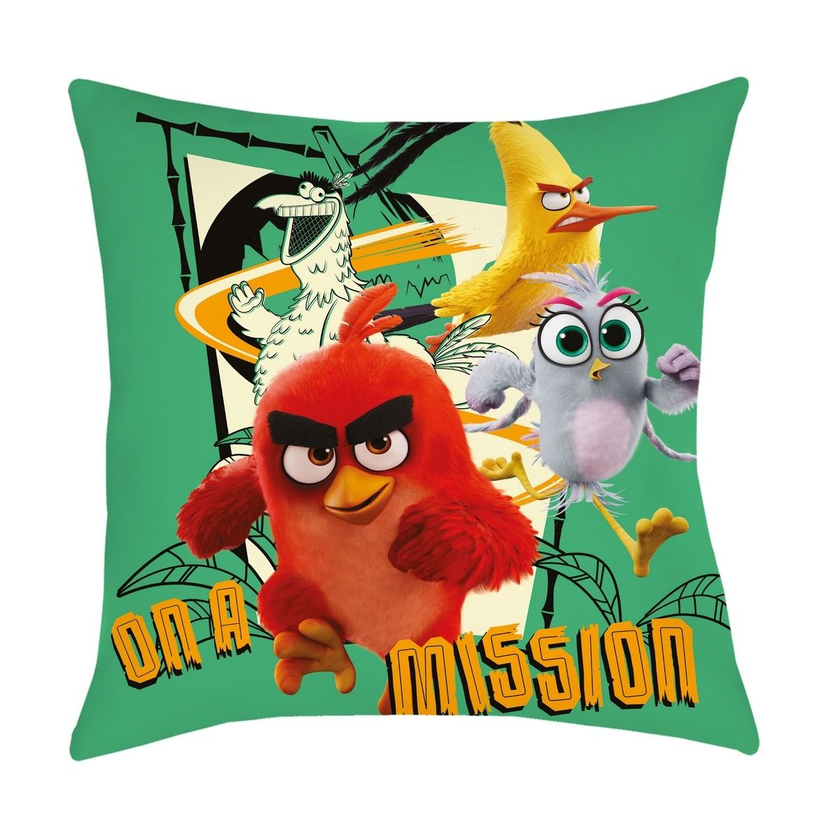 Halantex Polštářek Angry Birds Movie 2 On a mission, 40x 40 cm - 4home.cz
